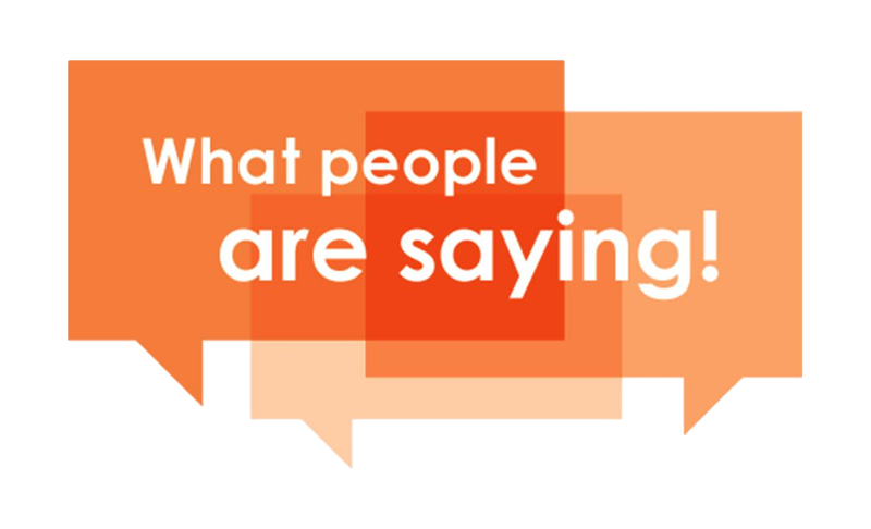 'what people are saying' driving lesson testimonial banner